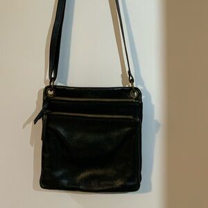 Margot genuine leather black crossbody bag